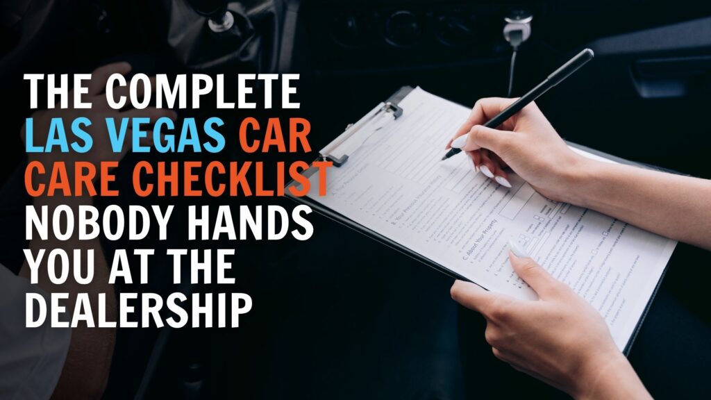 Car Care Checklist