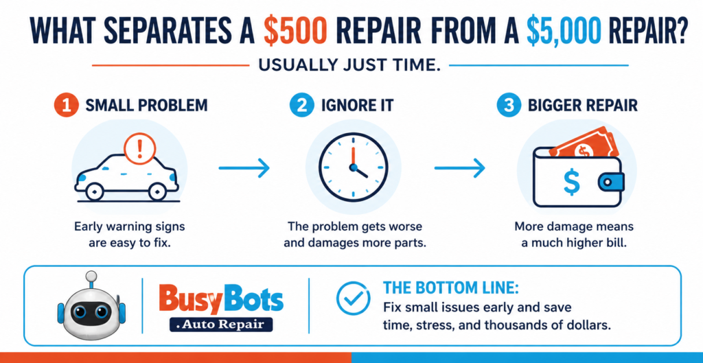 What Separates a $500 Repair From a $5,000 One - Usually Just Time 